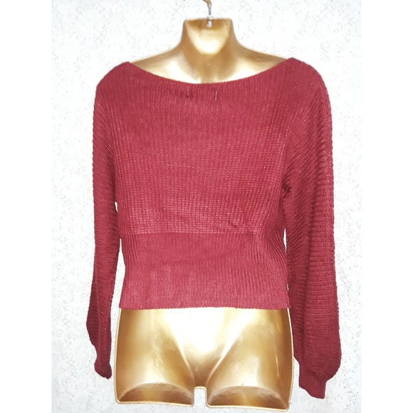 NWT SEEK The Label Corset Style Balloon Sleeve Sweater XS - Picture 2 of 8